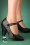 Bettie Page Shoes - Allie Mary Jane Pumps Années 50 en Noir