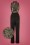 Little Mistress - 60s Blaire Sequin Jumpsuit in Black