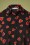 Compania Fantastica - Camisa Hearts Blouse Années 60 en Noir 3