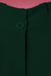 Compania Fantastica - Hadley Paperbag Trousers Années 70 en Vert Sapin 3