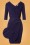 Sugarhill Brighton - 60s Millie Sparkle Wrap Dress in Midnight Blue 2
