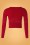 Mak Sweater - Nyla Cropped Cardigan Années 50 en Rouge Vif 2