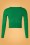 Mak Sweater - 50s Nyla Cropped Cardigan in Emerald Green 2