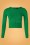 Mak Sweater - Nyla Cropped Cardigan Années 50 en Vert Émeraude