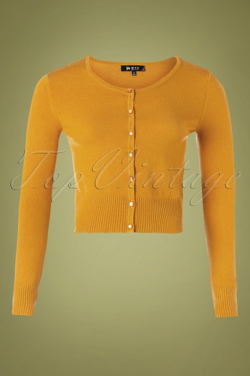 Mak Sweater - Nyla cropped vest in goud