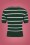 Collectif Clothing - Lynn Striped Jumper Années 40 en Vert 4