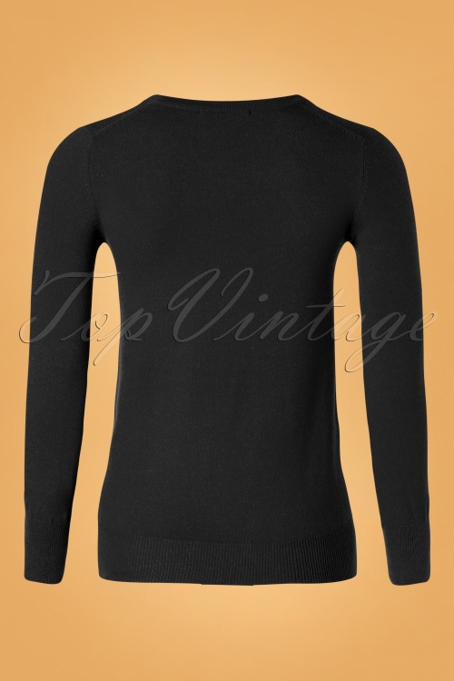 Mak Sweater 32362 Cardigan Black 10162019 003W