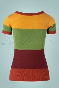Bright and Beautiful - 70s Sydney Striped Jumper in Brown 4