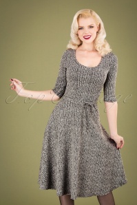  - 50s Rosie Swing Dress in Black and White