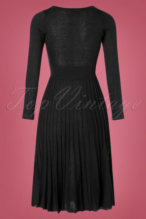  - 60s Blanchett Glitter Dress in Black 3