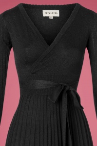  - 60s Blanchett Glitter Dress in Black 4