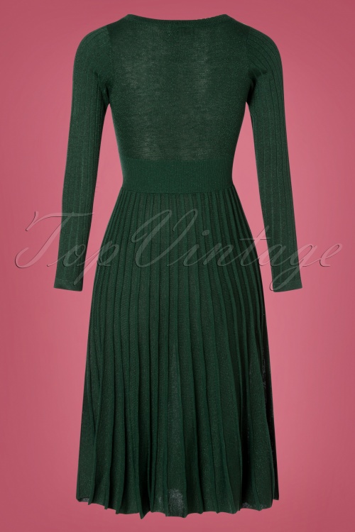  - Blanchett Glitter Dress Années 60 en Vert 3