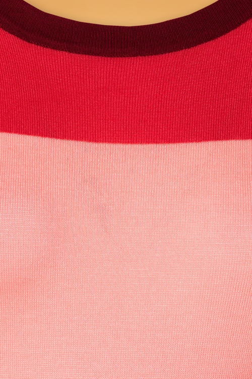 Bright and Beautiful - 70s Sydney Striped Jumper in Pink 3