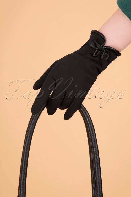 Alice - 50s Seren Gloves in Black