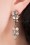 Crystal Leaves Earrings Années 20 en Doré
