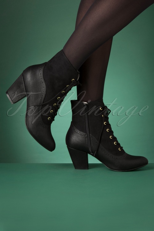 B.A.I.T. - 40s Haku Ankle Booties in Black 2