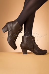 B.A.I.T. - 40s Razzle Booties in Chocolate 2