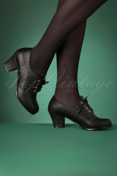 B.A.I.T. - 40s Rosie Oxford Shoe Bootie in Black 2