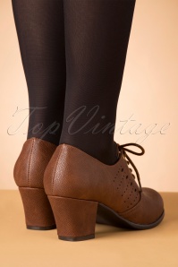 B.A.I.T. - 40s Rosie Oxford Shoe Bootie in Tan 4