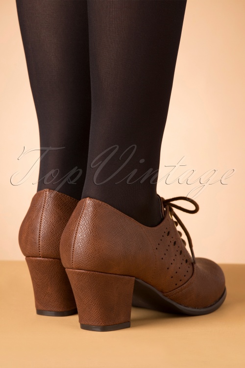 B.A.I.T. - 40s Rosie Oxford Shoe Bootie in Tan 4