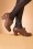 Botín tipo zapato Oxford de los años 40 Rosie en marrón claro