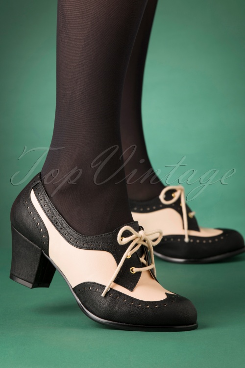 Bait Footwear 31237 Remmy Black White Bootie Heels 20191015 002W