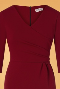 Vintage Chic for Topvintage - 50s Mirabella Pencil Dress in Wine 3