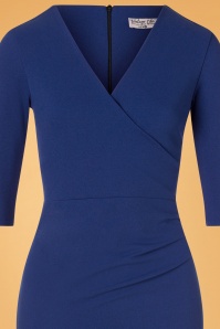 Vintage Chic for Topvintage - Madison Pencil Dress Années 50 en Bleu Roi 3