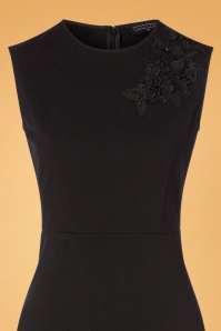 Katakomb - 50s Sophia Pencil Dress in Black 3