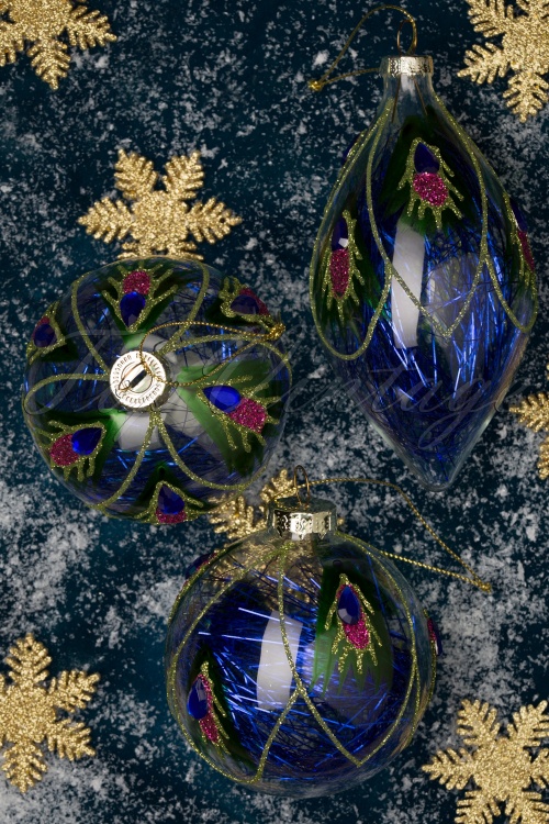 Sass & Belle - Peacock Feather Baubles   2
