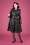 Grace & Glam - Lucinda Lace Raincoat Années 50 en Noir