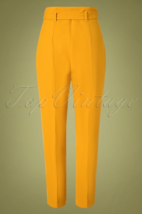Closet London - 60s Dorris Trousers in Mustard Yellow 2