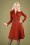 Katakomb - 50s Claudia Swing Dress in Cinnamon