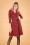King Louie - Emmy Orbit Dress Années 60 en Rouge Icône