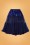 Vixen - Arly Petticoat Années 50 en Bleu Marine 