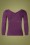 King Louie - 50s Double V Neck Top in Sparkling Purple 3