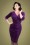 Vintage Chic for Topvintage - Ronya Velvet Pencil Dress Années 50 en Violet