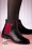 Lola Ramona - Allison Bright Leather Chelsea Boots Années 60 en Noir