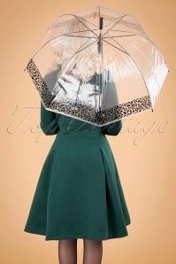 So Rainy - 50s Leopard Dome Umbrella 4