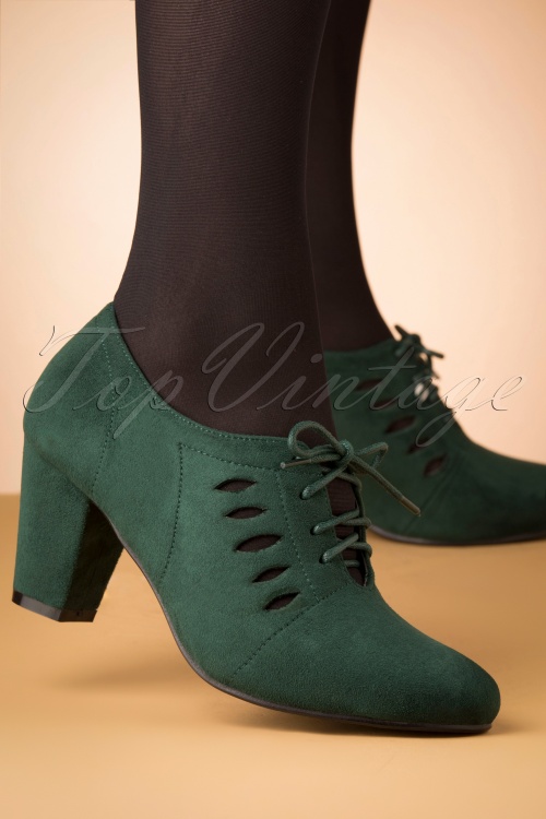 pine green heels