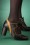La Veintinueve - Margot Leather Pumps Années 60 en Noir et Moutarde
