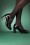 La Veintinueve - Penelope Mary Jane Patent Pumps Années 60 en Noir  4