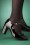 La Veintinueve - Penelope Mary Jane Patent Pumps Années 60 en Noir 
