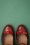 La Veintinueve - Penelope Mary Jane pumps in duotoon rood 3