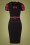 Vintage Chic for Topvintage - Lina Leaf print jumpsuit in zwart