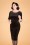 Vintage Chic for Topvintage - Vivian Bleistiftkleid aus schwarzem Samt