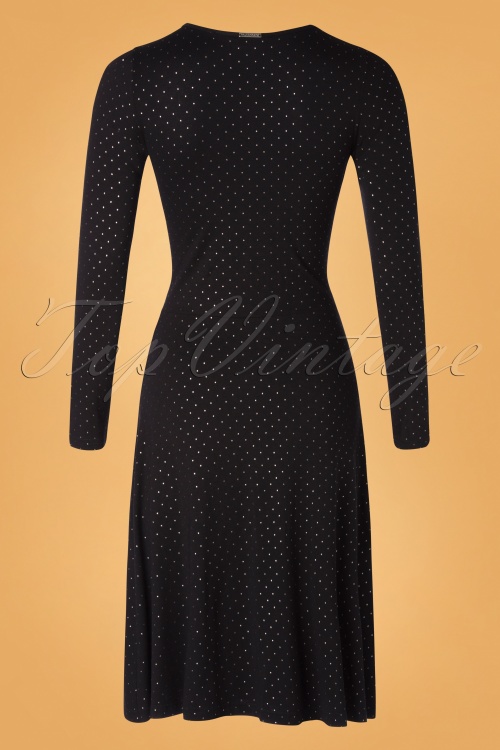 Vive Maria - Glamour Love Pin Dot Dress Années 50 en Noir  5
