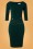 Vintage Chic 32111 Pencildress Forest Green Gold 10312019 001 W