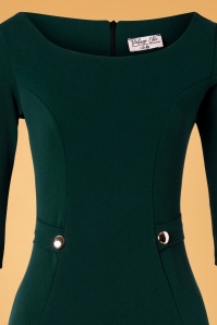 Vintage Chic for Topvintage - 50s Laurel Pencil Dress in Forest Green 2