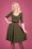 Vintage Chic for Topvintage - Juliana Swing Dress Années 50 en Kaki